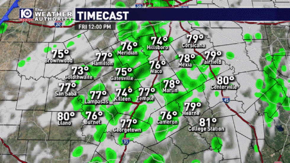Two separate areas of severe thunderstorms are possible today across Central Texas. The first...