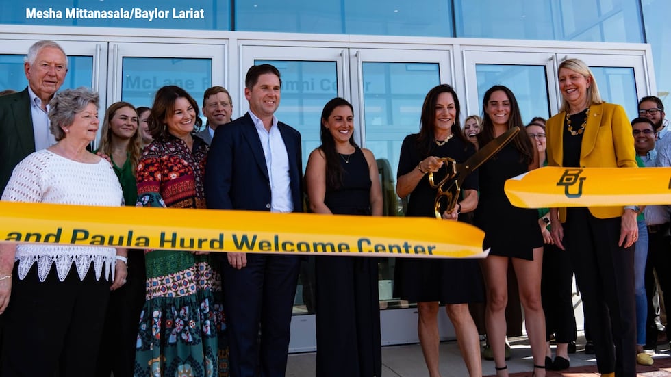 Paula Hurd brought her family and special guest, Bill Gates, to the dedication of new welcome...