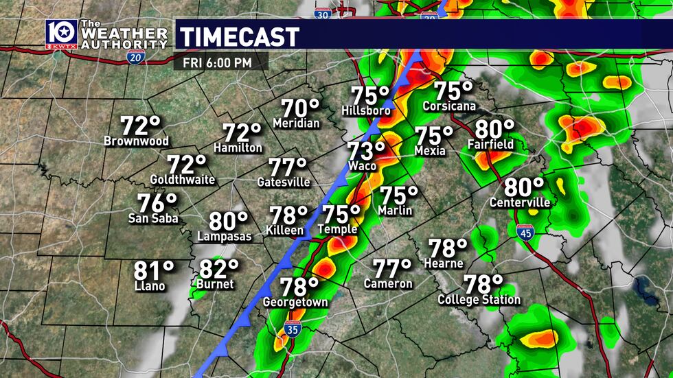 Two separate areas of severe thunderstorms are possible today across Central Texas. The first...