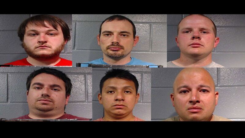 Six men were arrested in the online sting. (Copperas Cove Police Dept. photos)