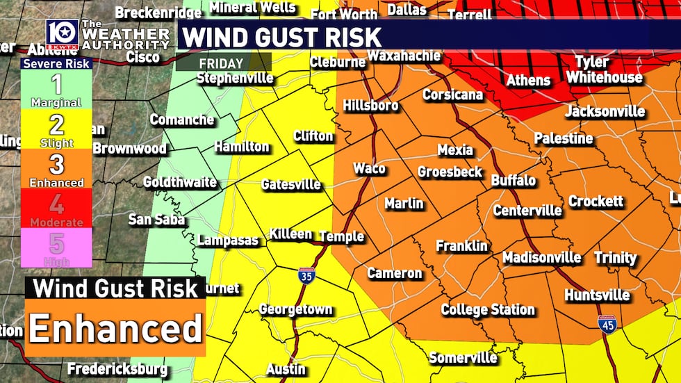 All types of severe weather are possible with Friday's storms. Today's main severe weather...