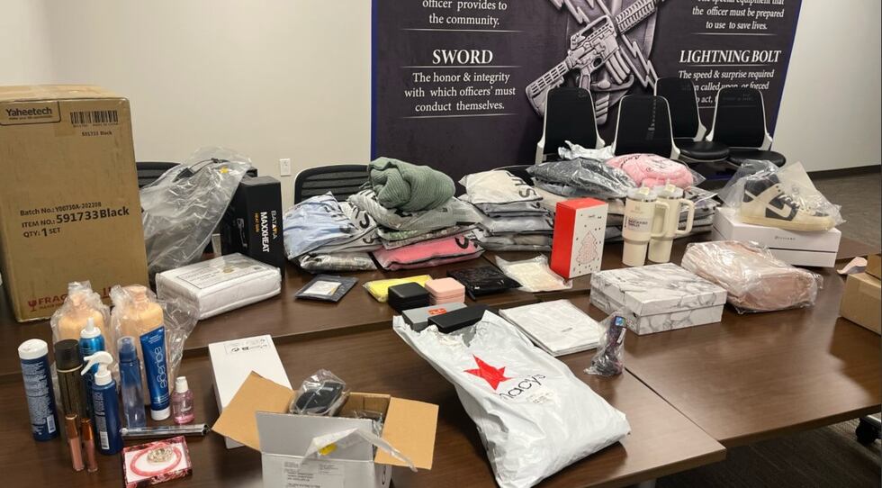 Some of the items allegedly stolen by the suspects