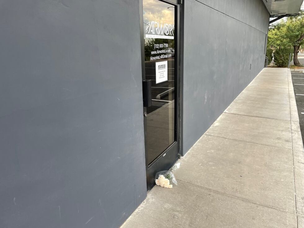 Monday night there was one bouquet of flowers laid in front of the companies office space at...