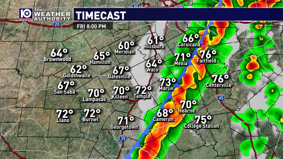 Two separate areas of severe thunderstorms are possible today across Central Texas. The first...