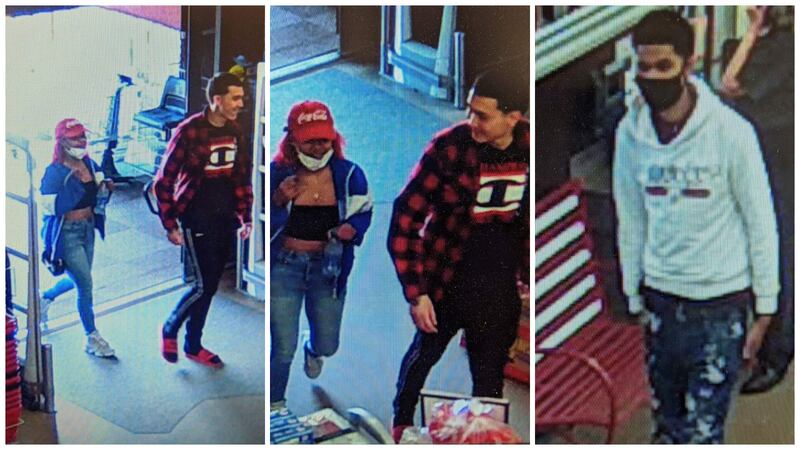 The Groesbeck Police Department obtained surveillance images of the three people suspected of...