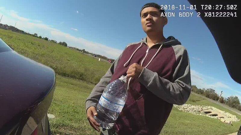 An image of the suspect from a deputy's body cam. (Bell County Sheriff's Dept.)