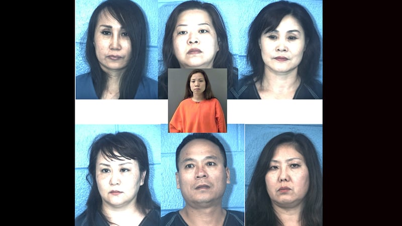 Yajuan Song (center), Yuexia Sun (top left), Xiaolin Yang (top center), Zhihua Cui (top...