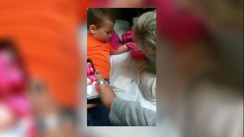 San Saba first grader Ryland Ward was shot repeatedly on Nov. 5, 2017 inside the First Baptist...