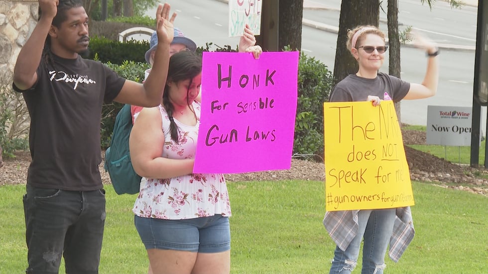 Brazos County residents rally to mark one-year mark of Uvalde massacre, gun violence awareness