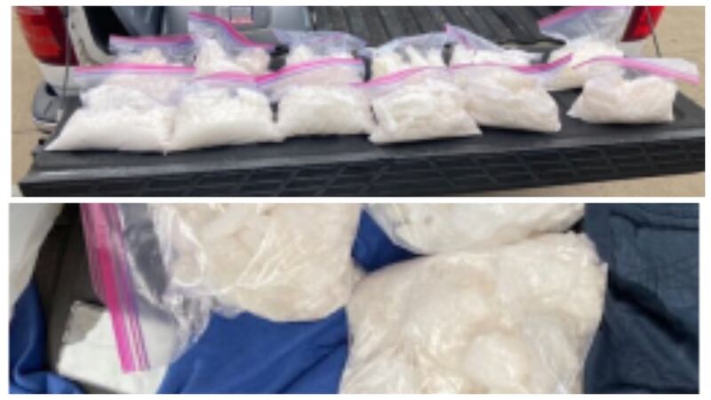 The combined weight of the seizures was 14.74 kilograms an estimated street value of around...