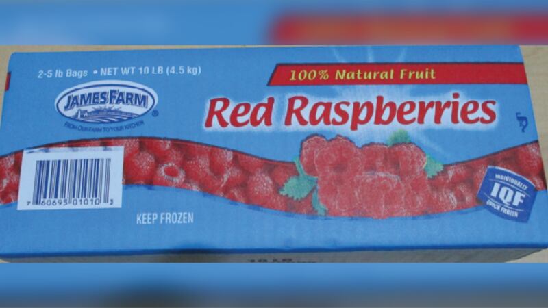 The FDA is alerting consumers to a recall of more than a thousand cases of James Farm frozen...