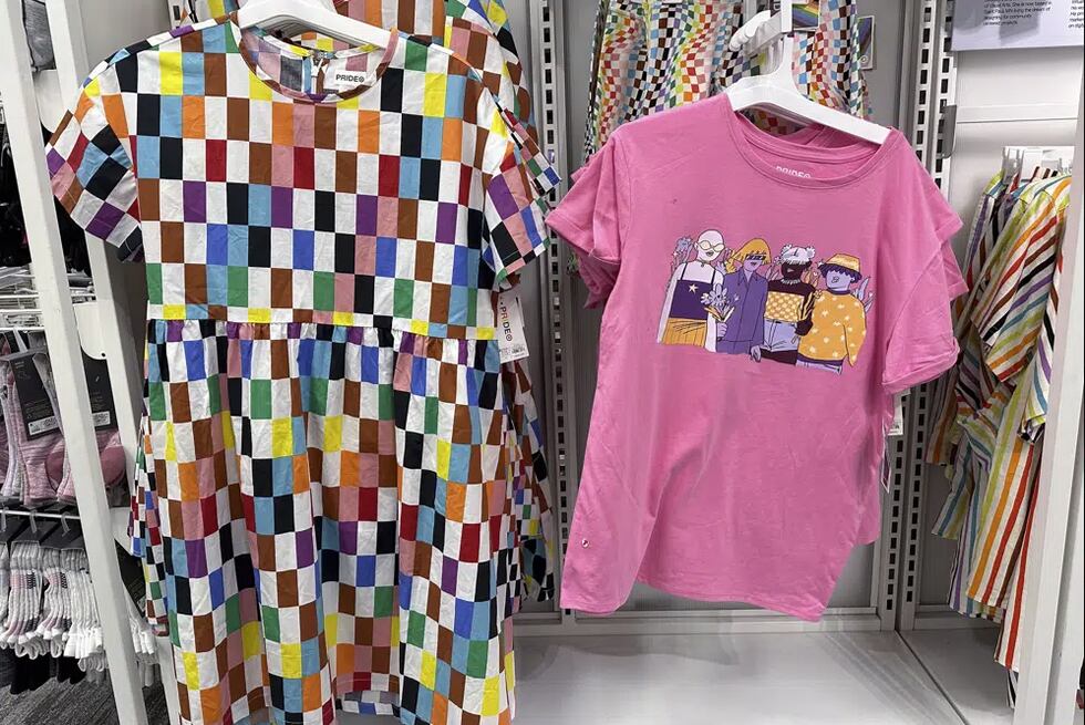 Pride month merchandise is displayed at a Target store Wednesday, May 24, 2023, in Nashville,...