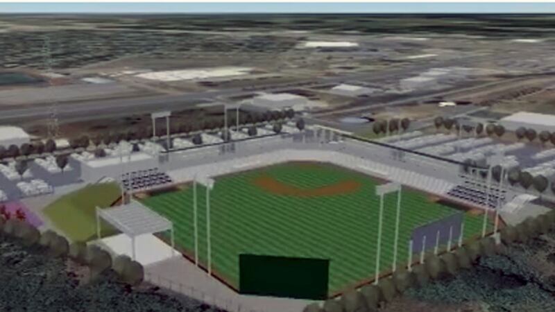 Designer's rendering of the new stadium. (Courtesy illustration)