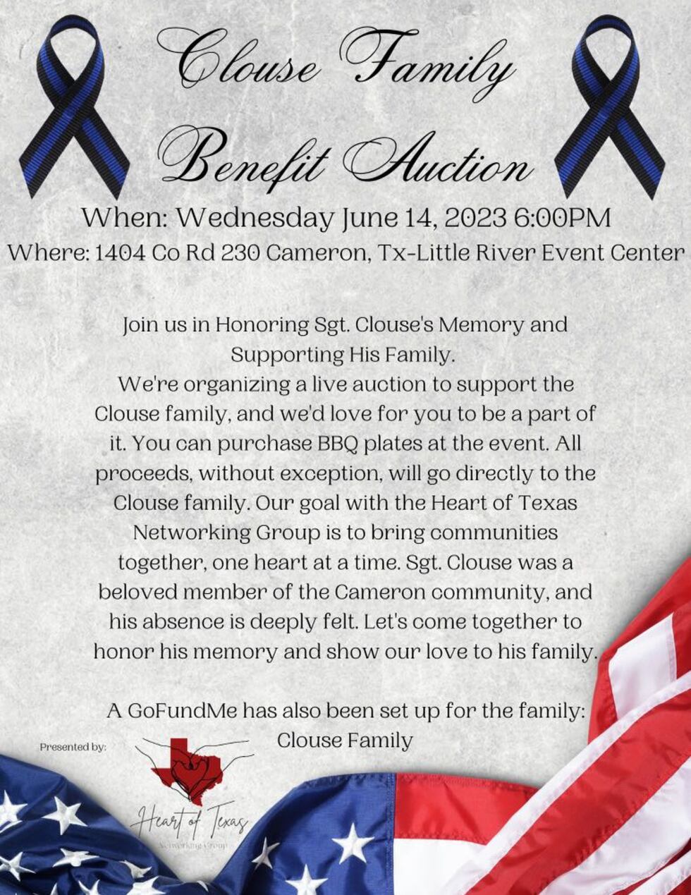 Community organizes fundraiser to aid fall Cameron officer's family