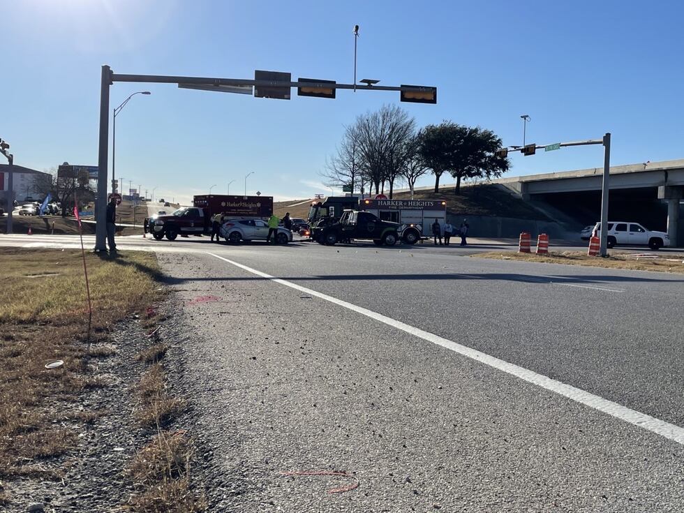 Access Road intersection of Central Texas Expressway and Indian Trail in Harker Heights.