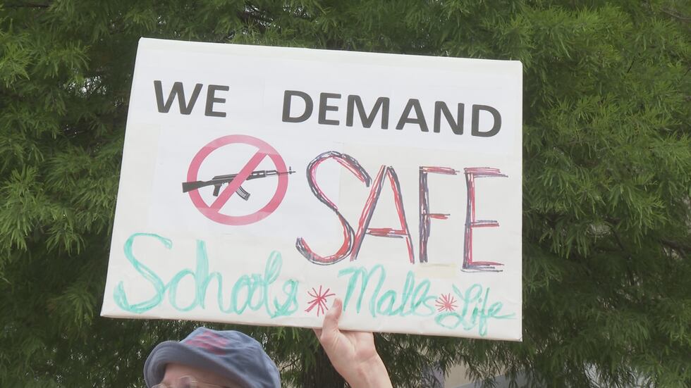 Brazos County residents rally to mark one-year mark of Uvalde massacre, gun violence awareness