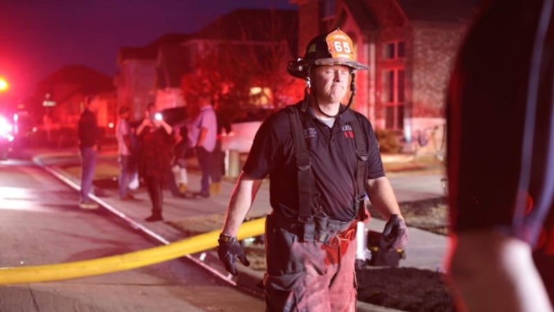 Celina Fire Fighter on scene.