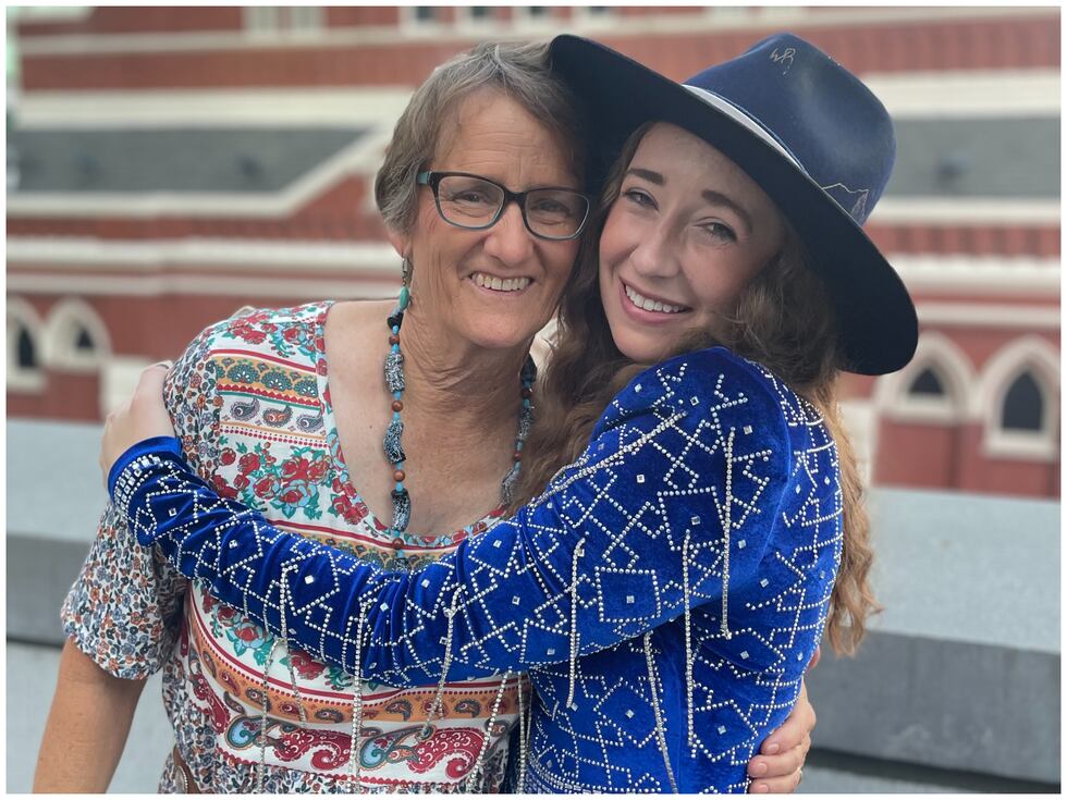 Trannie Anderson with her mother Kyle