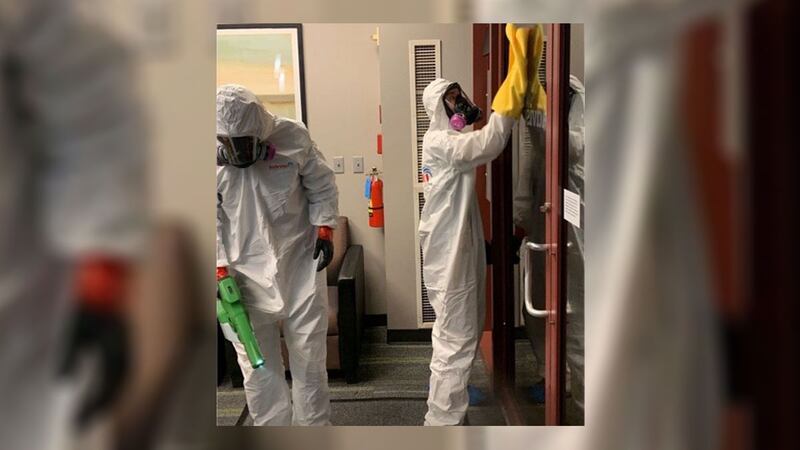 "No one should be alarmed if they see our teams and our personnel in biohazard...