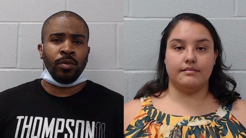 Jason Burt (left) is charged with sexual performance of a child and Lucia Murguia is charged...