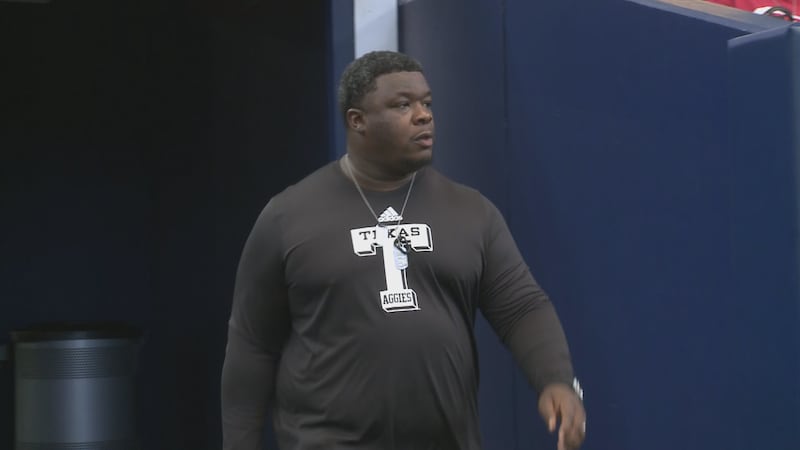 Texas A&M interim head coach Elijah Robinson