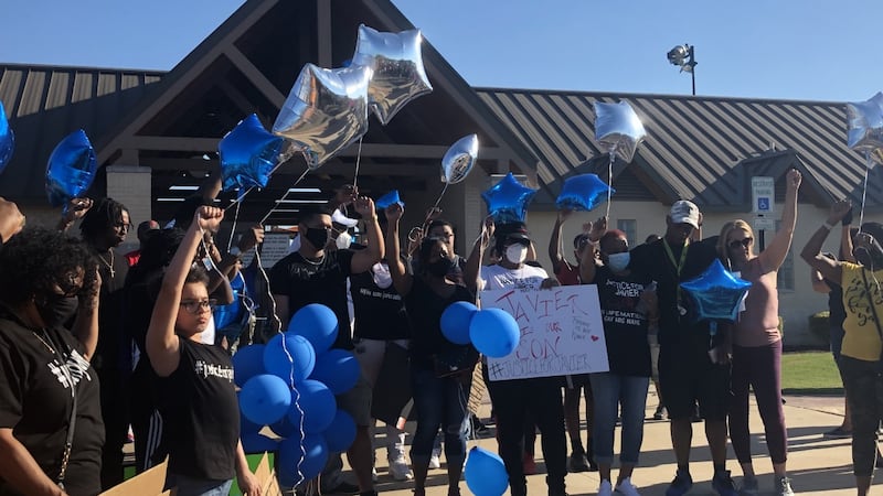 Hundreds gathered to honor Javier Ambler at a vigil in Killeen Sunday.